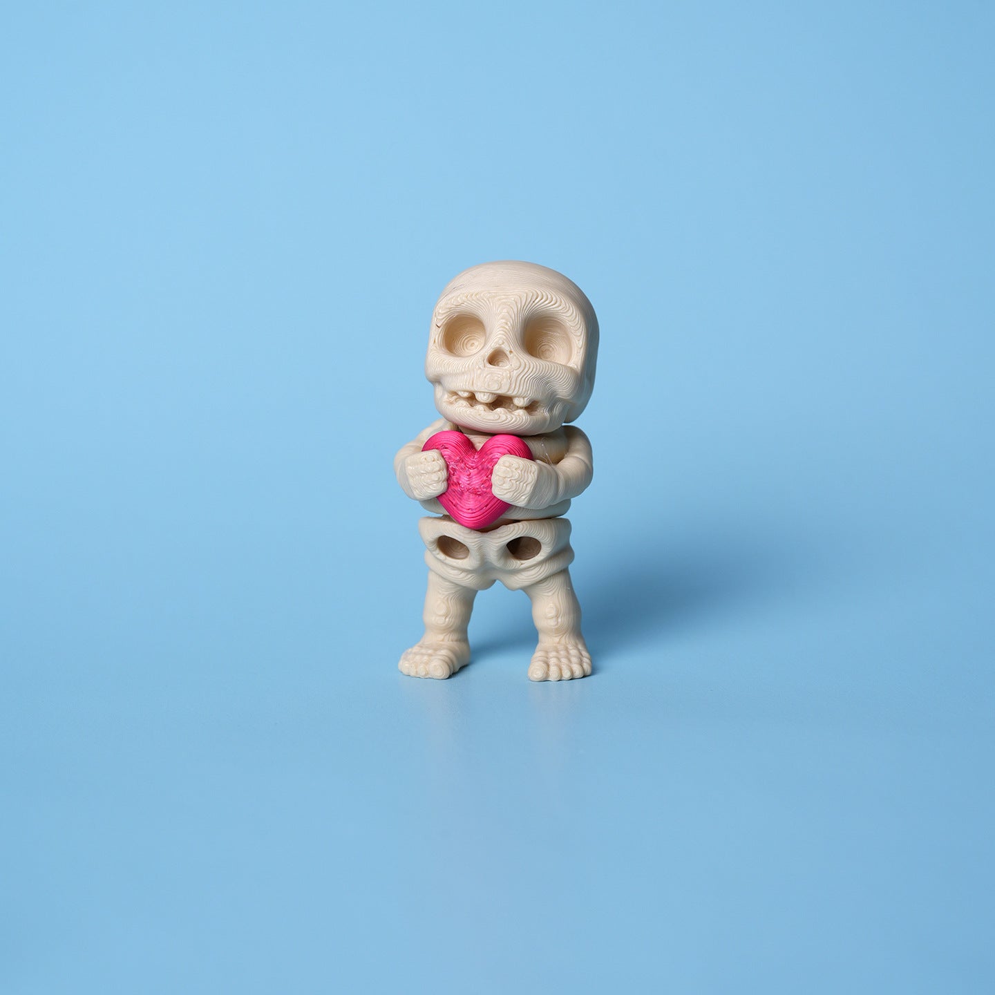Wholesale 5pcs/pack 3D printed skull figurine office toy small ornaments popular fun creative ugly cute skull skeleton model